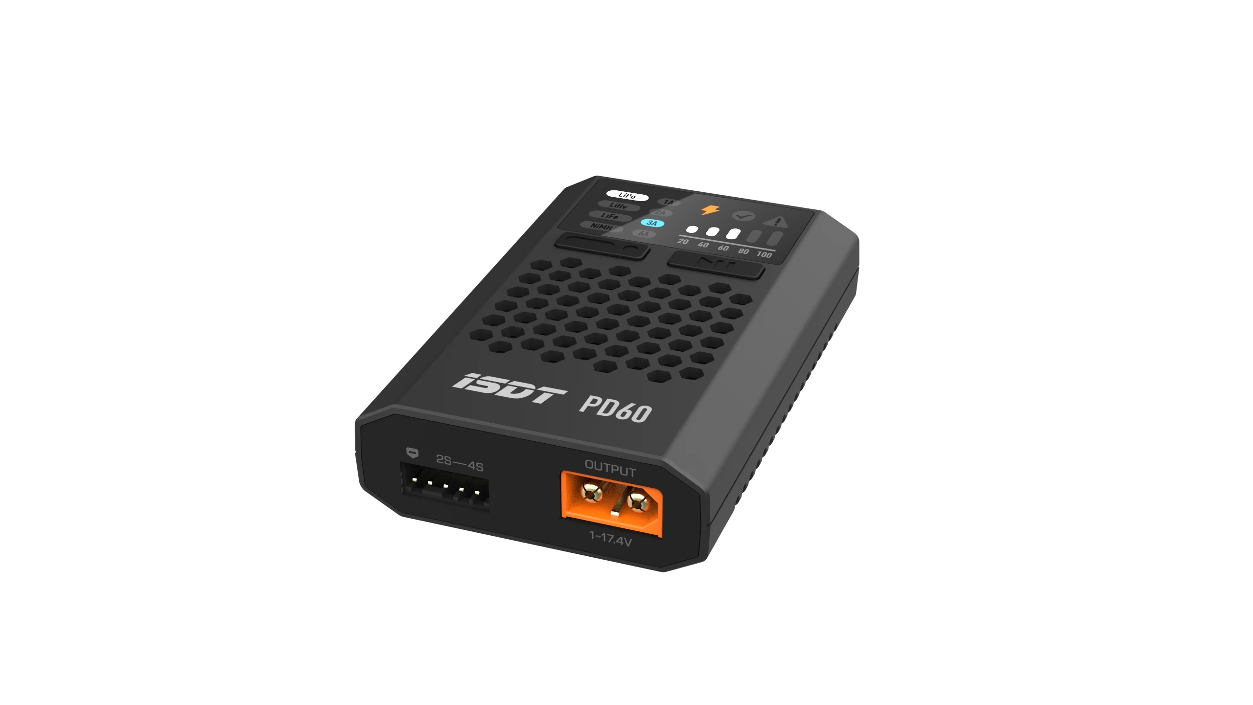ISDT PD60 60W 6A Lipo Balance Charger, RC Charger with Type-C Input, Portable for 1-4S Lipo/Life/Lilon, 1-12S LiHv/Pb/NiMH thumbnail 3