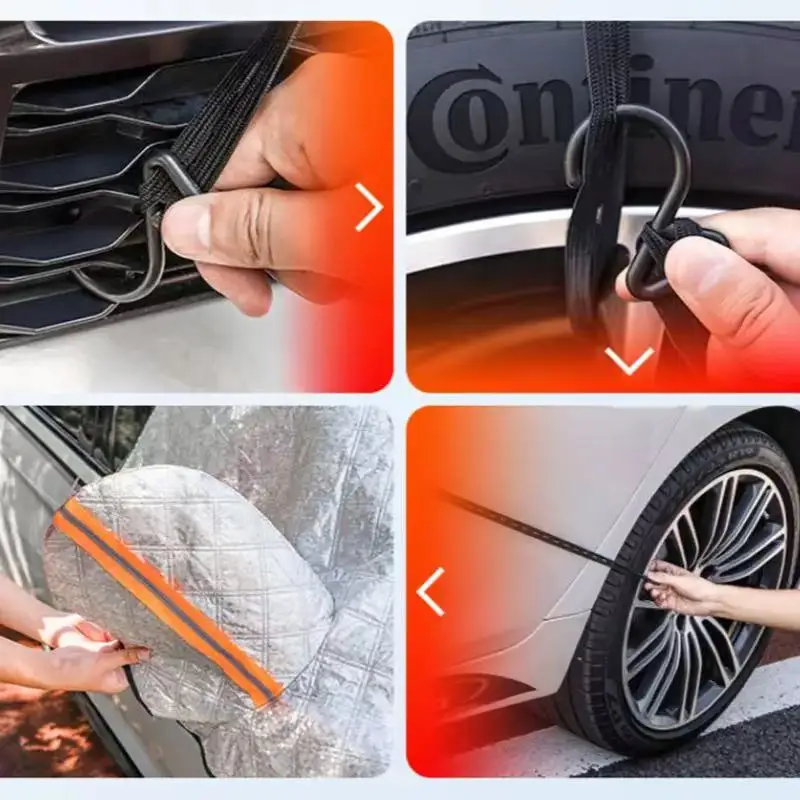 درع ثلج للسيارة، مظلة شمسية، تروس أمامية، درع ثلج سميك ومطول في الشتاء، حماية من الصقيع، الزجاج الأمامي #5