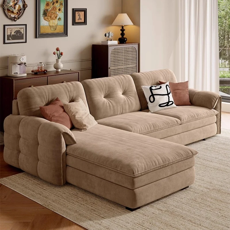 Sofás Nórdicos para Sala de Estar, Sofá Cama Reclinable Nórdico Moderno y Elegante, Sofá Cama Multifuncional Retráctil, Muebles Divano Letto