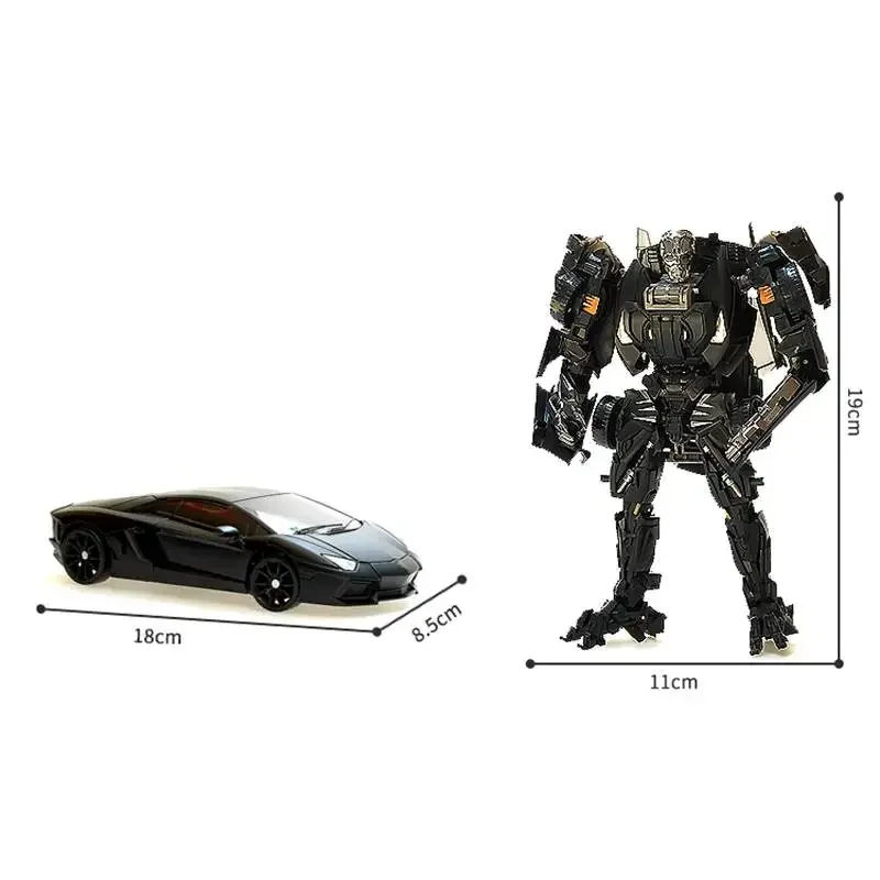Giocattoli di trasformazione in lega da 18 cm Blocco Action Figure modello Lamborghini Auto Deformazione Robot giocattolo