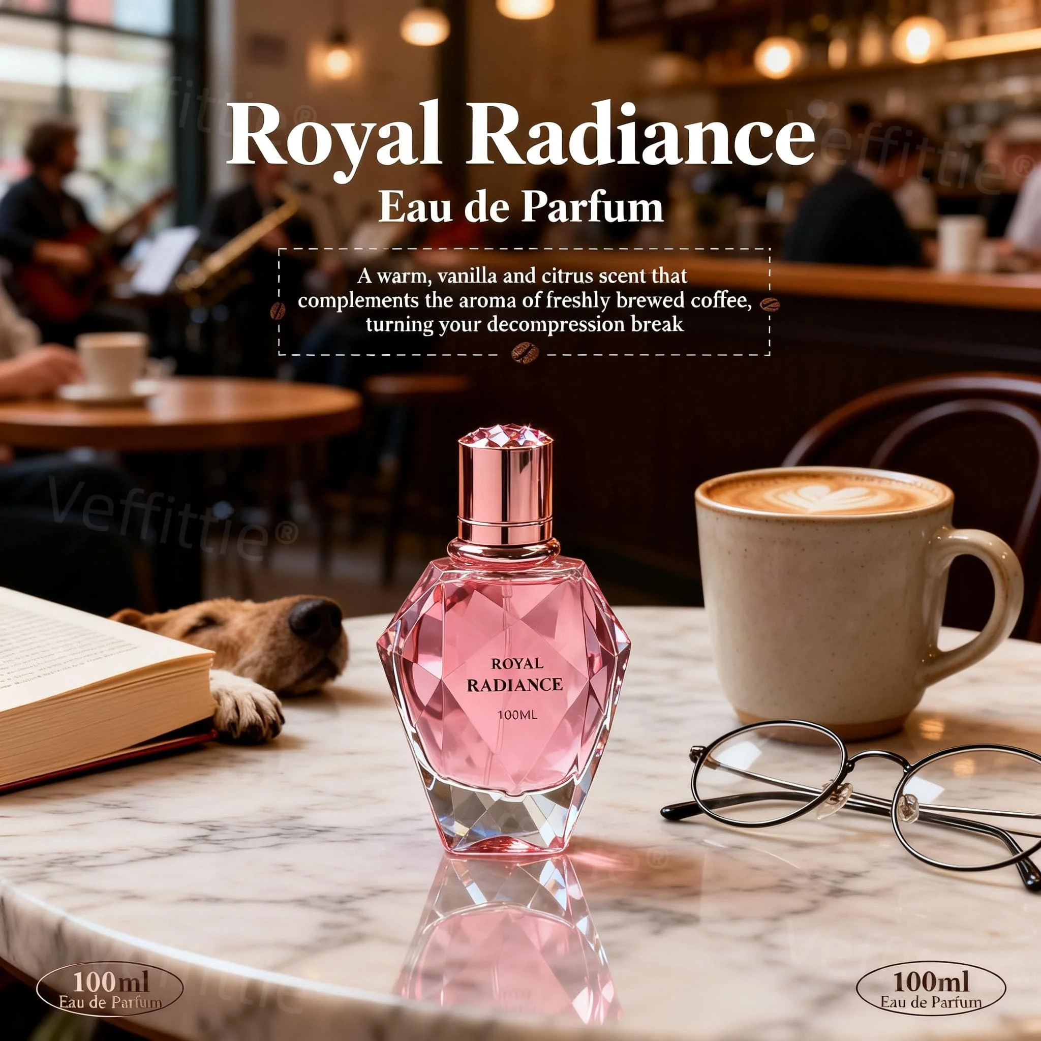 

Office Strawberry Cream Poise Women Eau De Parfum 3.4oz, Sweet Fruity Floral Scent, Work Wear, Polished Professional Vibe