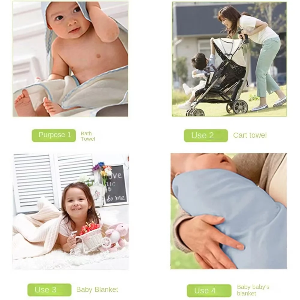 Dr.isla Baby Cotton Quilt 15*40CM Muslin Comforter Blanket Soft Newborn Sleeping Dolls Soothe Appease Towel Bibs Saliva Towel