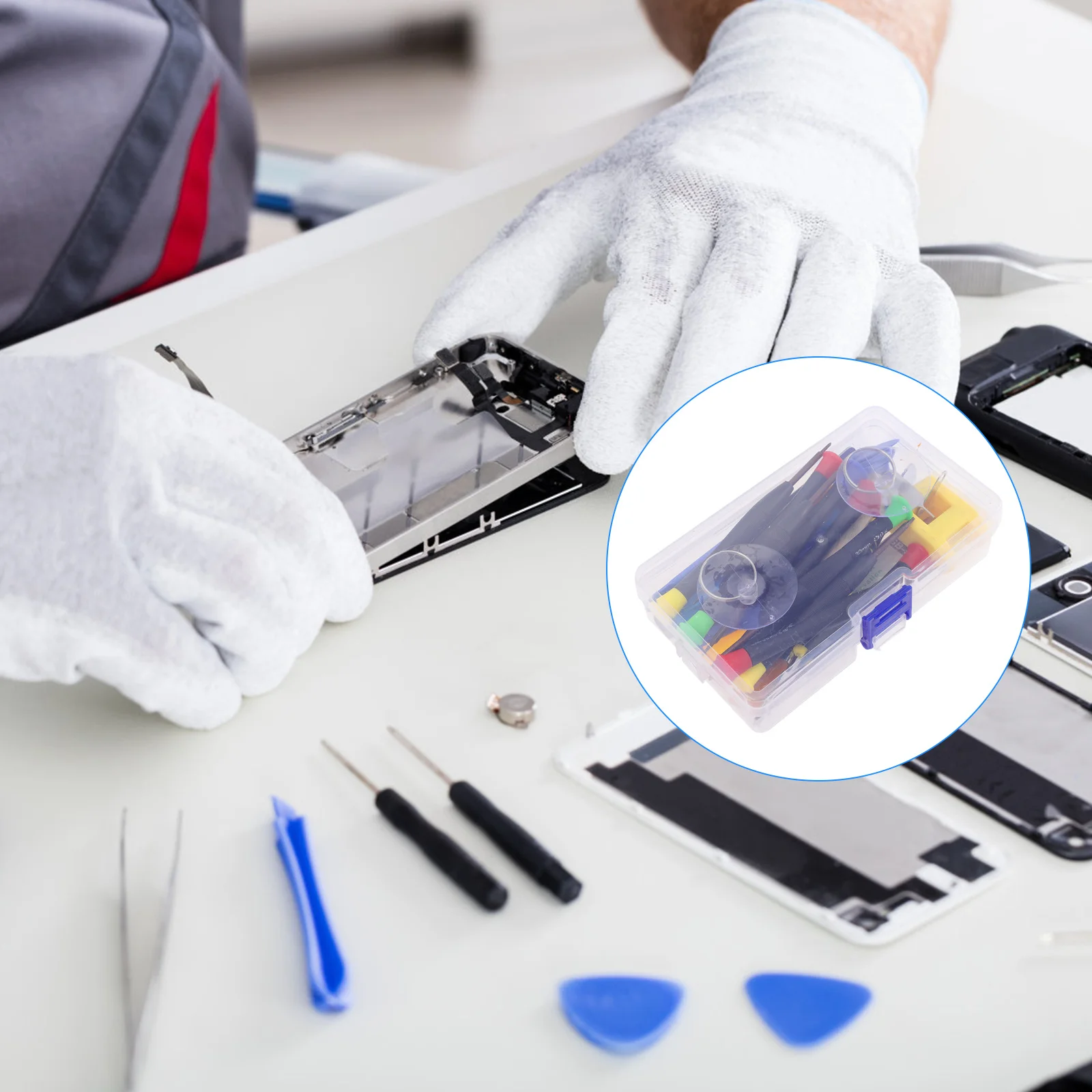 

1Set Phone Screen Repair Kit Durable Practical Compact Lightweight Tools for Electronics Computers Laptops DIY Repairs