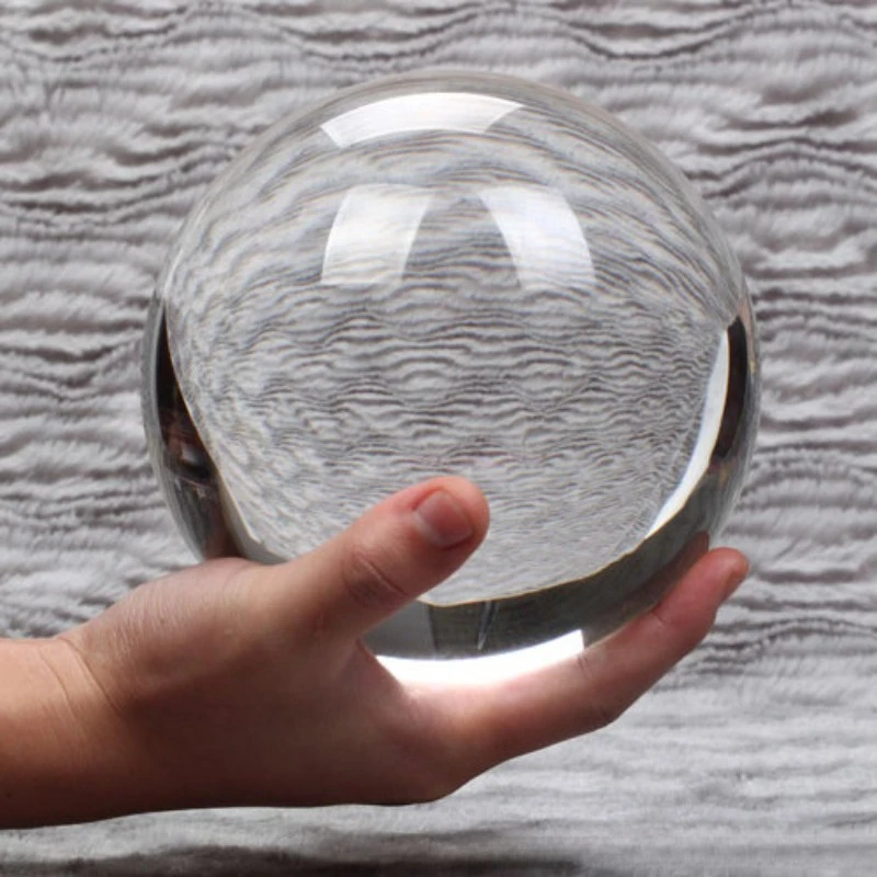 12CM Transparent Glass Crystal Ball Photography Prop Smooth Feng Shui Ball Home Decoration Desktop Decoration