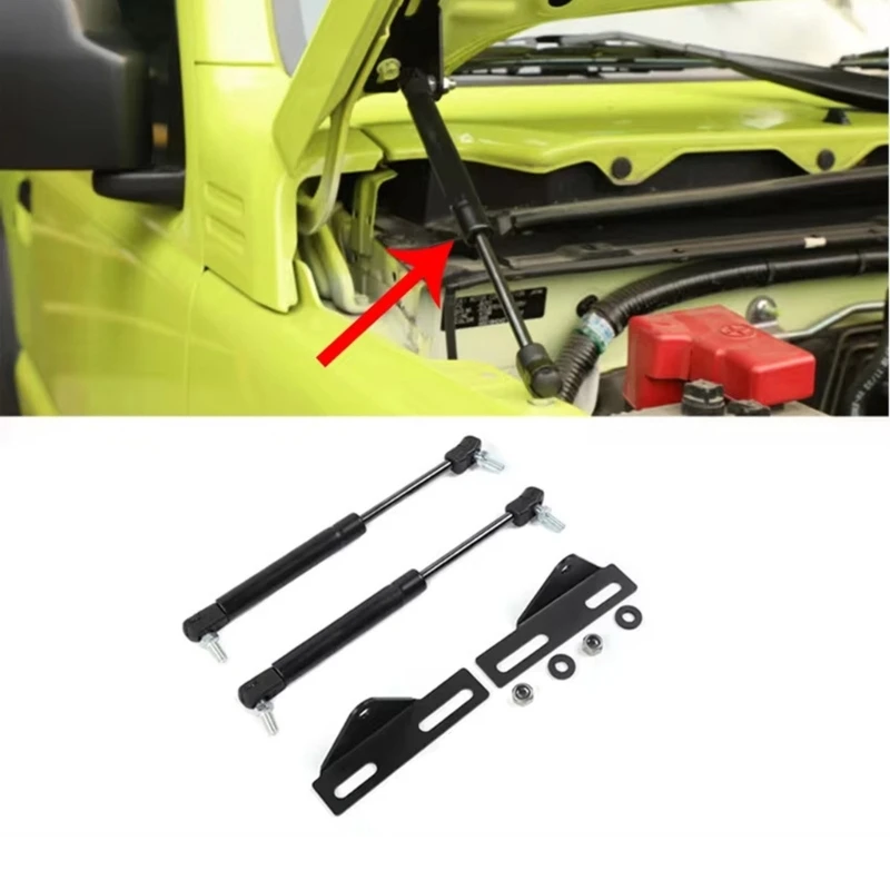 Metal Hydraulic Hood Support Rods For Jimny JB64 JB74 Convenient Maintenance Gas Spring Shocks Secure Engine Lid Lifting