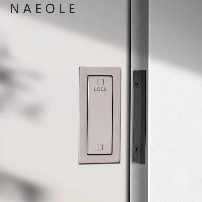 Push Out Door Lock, Embedded Bathroom, Haunted House, Indoor Barn, Sliding Door, Simple Hardware Door Lock, Invisible Door