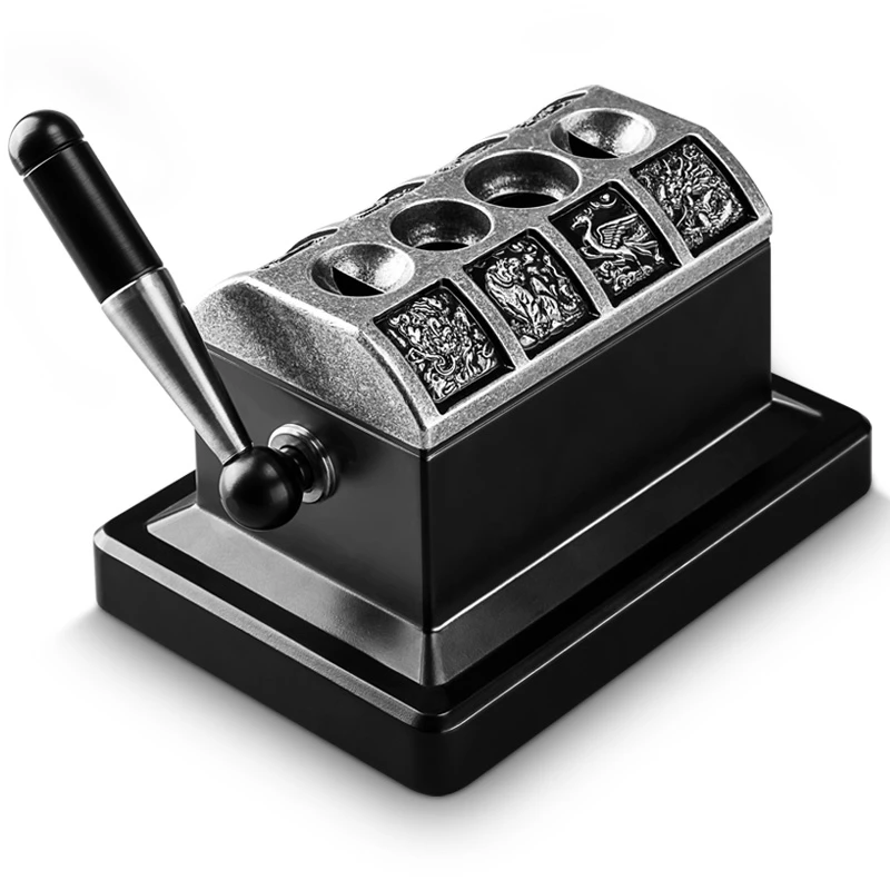 Luxury large desktop 4-hole blade desktop guillotine V-cut cigar cutter