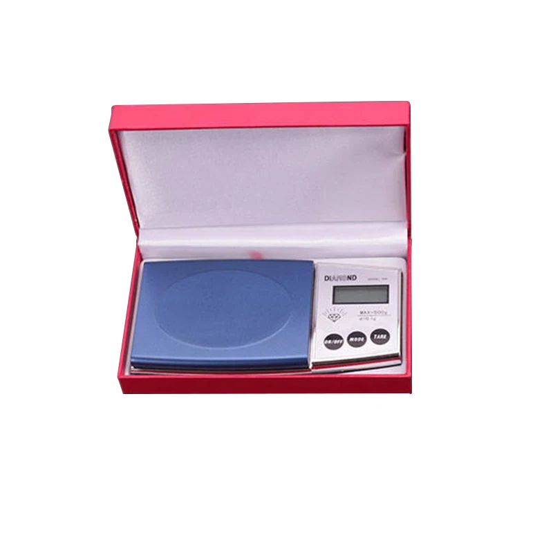 Cheap Price Red Box 500g/0.1 Pocket Scale Portable Handheld Digital Jewelry Weights Measurement Scales For Gold Silver