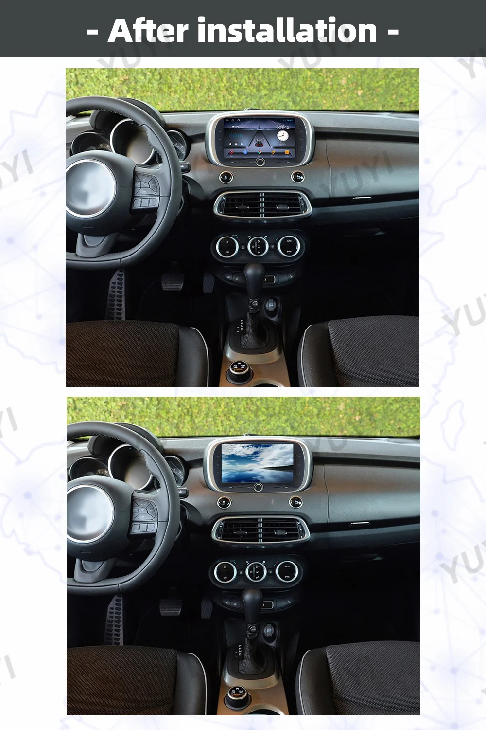 7-inch car radio For Fiat 500X 2014-2019 Android 10 GPS Navigation DVD multimedia player, BT car stereo