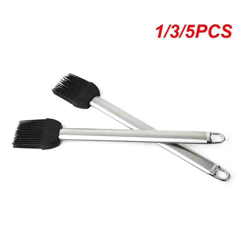 1/3/5PCS Stainless Steel Handle Comfortable Grip Extra Soft Bristles Versatile Long-lasting Top Baking Tools