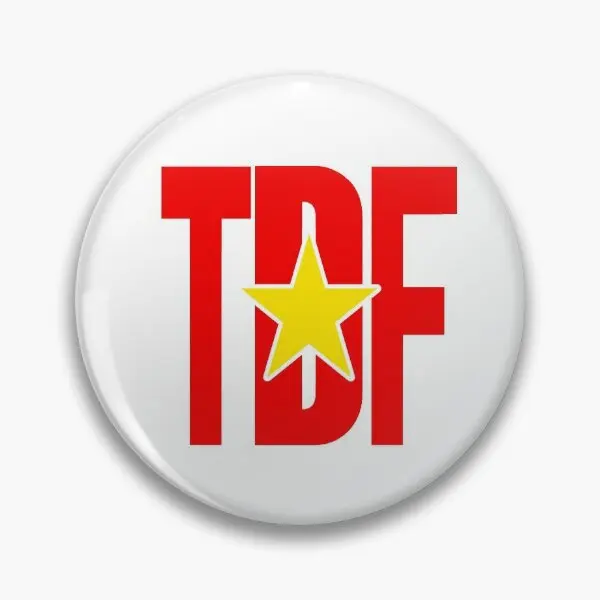 Tigray Defense Force Logo Tdf  Soft Button Pin Metal Gift Fashion Brooch Women Collar Creative Funny Clothes Lover Jewelry