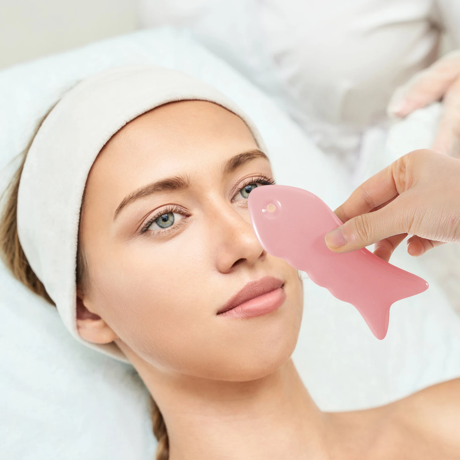 

Guasha Board Ceramic Body Scraper Scraping Massage Tool Neck Shoulder Back Massager Smooth Edges Promote Blood Circulation