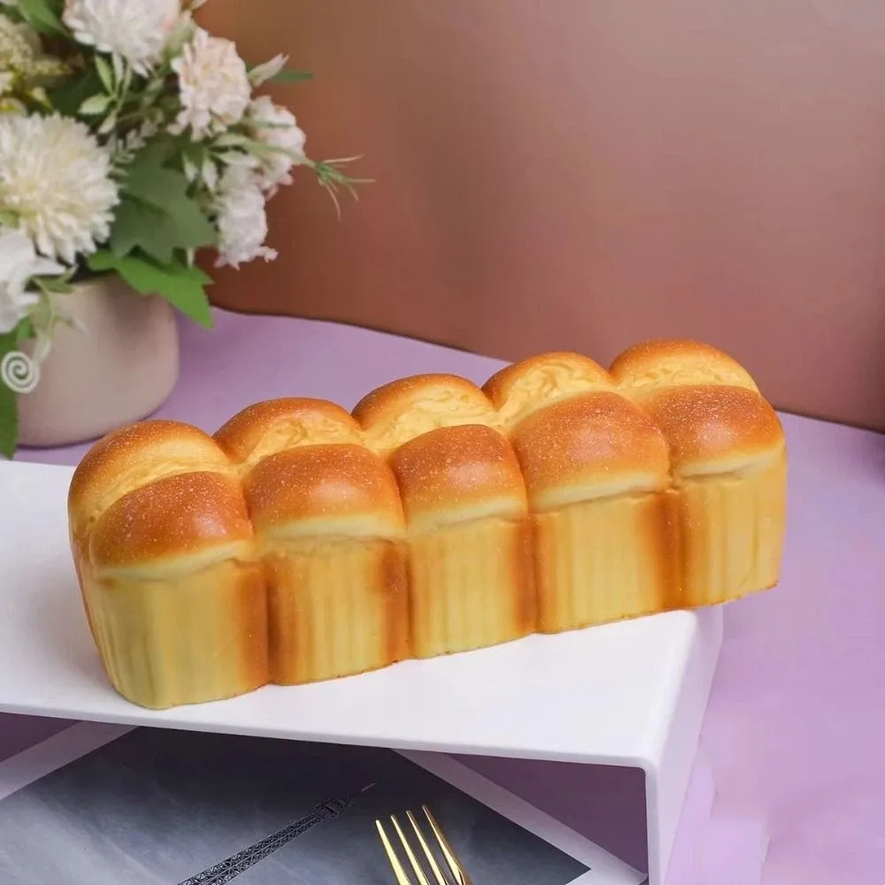Simulated Long Bread Squeeze Toy Slow Rising Prank Decoration Sensory Fidget Big Toast Realistic Soft Elastic