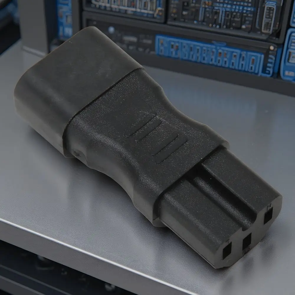 Universal Male To Female IEC320 C14 To C15 Adapter 3Pole Design Plug and Play Power Supply Plug Adapter Power Adapter Travel