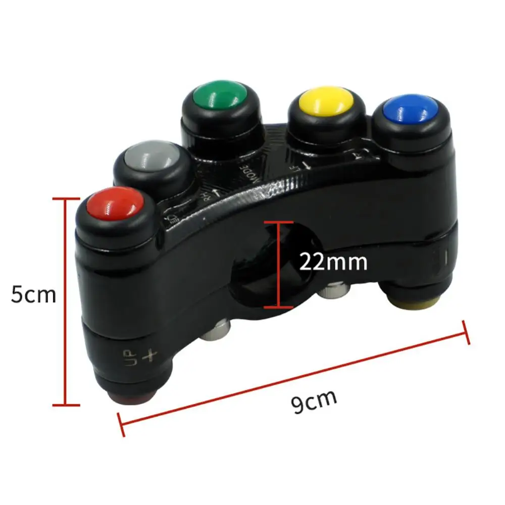 Dropshipping!! 5 Buttons Motorcycle Scooter ATV Handlebar Horn Turn Signal Light Control Switch