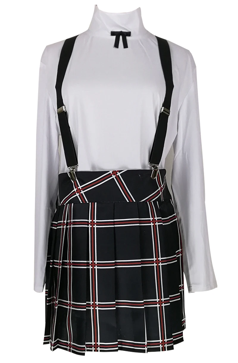 Robe d'Halloween Persona 5 MakPain Nijima Cosplay Costumes pour Femmes, Uniforme Sвpour Bol