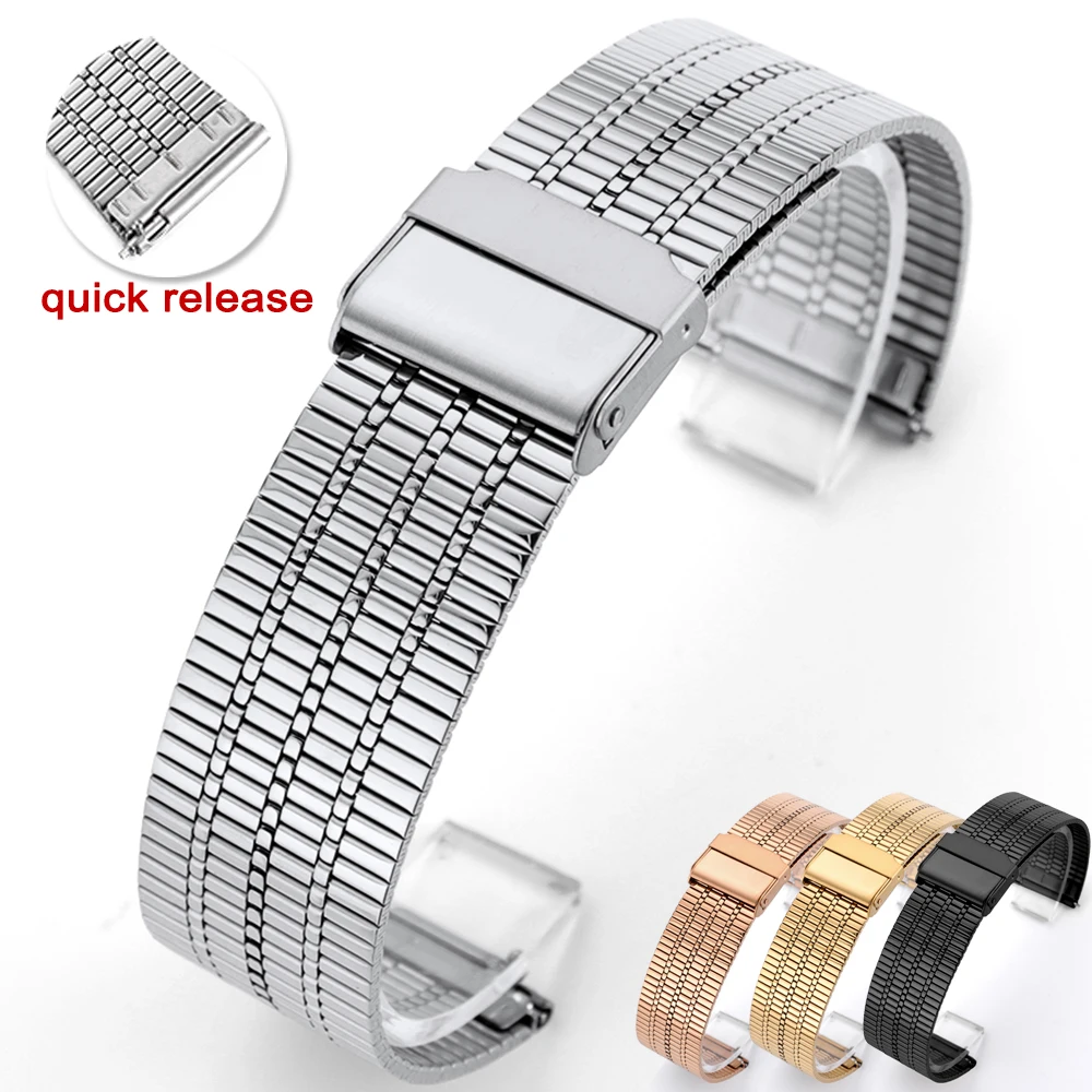 Edelstahl-Uhrenarmband, 20 mm, 22 mm, Schnellverschluss, Universal-Armband für Huawei-Uhr, Damen und Herren, Metall-Armband, Gürtel