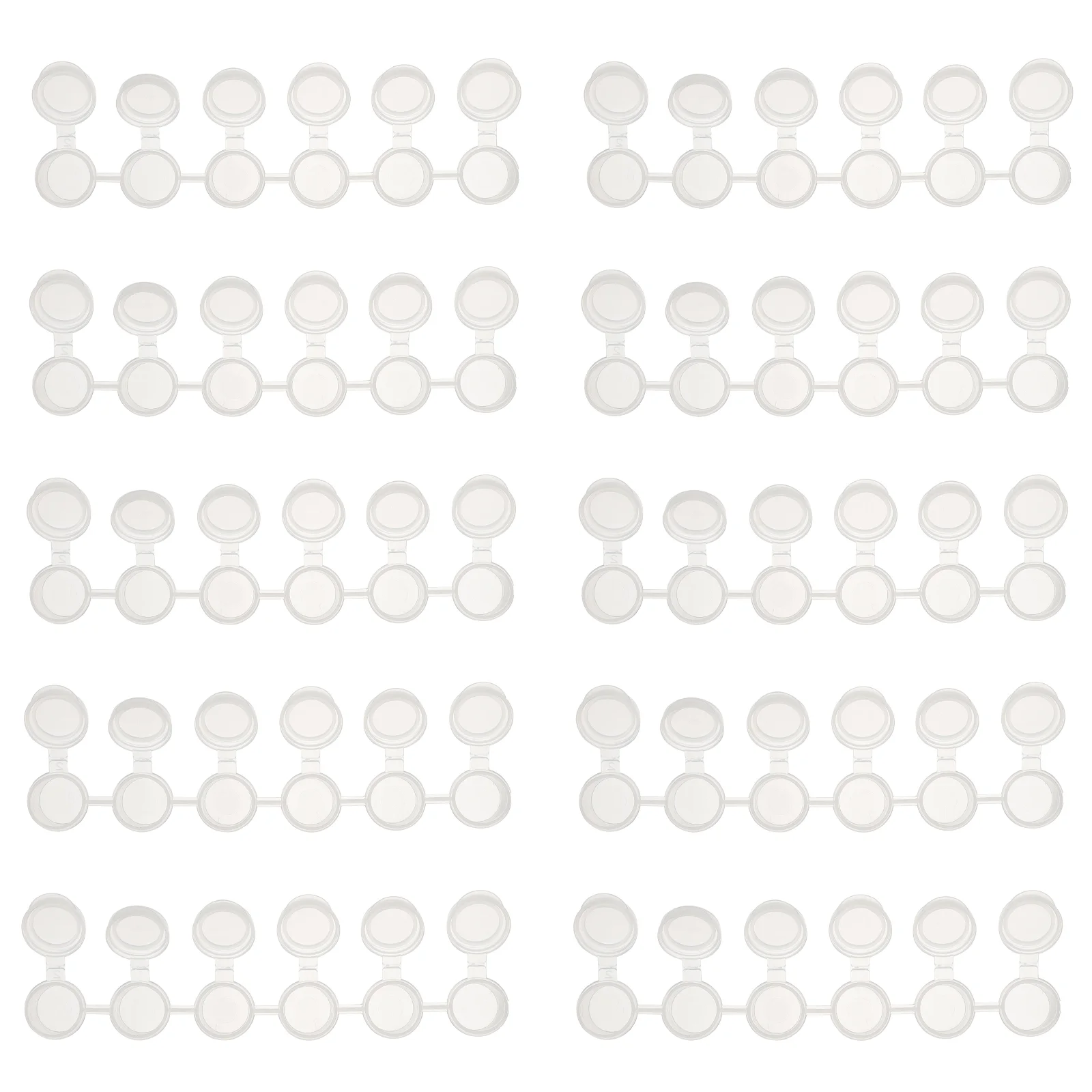 40 Pcs Model Paint Box Painting Supplies Can Mini Container Plastic Storage Case Pod Strips With Lids Child