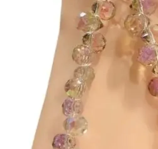 

High-End Luxury Hand-Beaded Wrist Chain Mobile Phone Lanyard With Short Water Drop Crystal Pendant Hand-Held Fashion Accessory