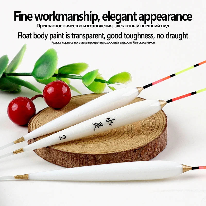 3pcs/lot Composite Nano Fishing Floats+3pcs Float Tubes+1 Bag Gift Hooks River Lake Fishing Float Vertical Pesca Tackles Tools