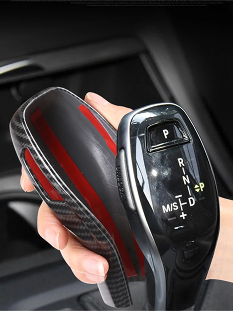 Cubierta de perilla de cambio de marchas para BMW X1, F48, X2, F47, serie 1, 2020-2022, funda de mango de agarre ABS, pegatina, accesorios interiores de coche