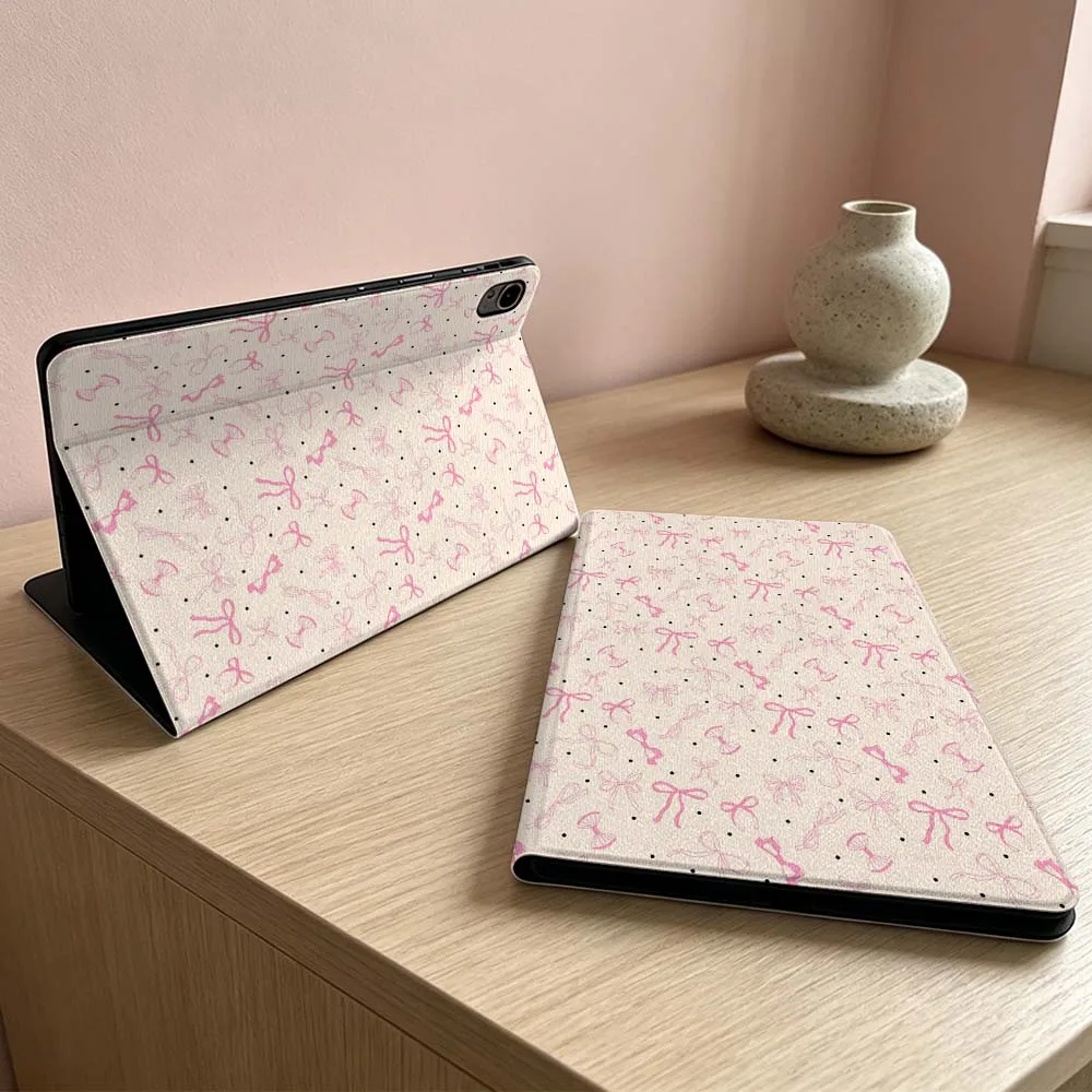 

Art pink bow pattern For Huawei MatePad MediaPad MagicPad Honor Pad 10 9 8 X10 X9 X8 X8a Pro Inch Tablet Case Soft