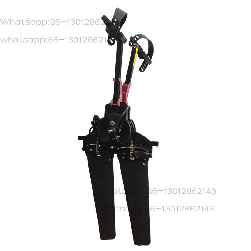 Kayak Pedal Drive System, Penguin Fin Propeller Foot Pedal Kit For Sit On Top Kayak, Extra Pair of Fin Blades Included