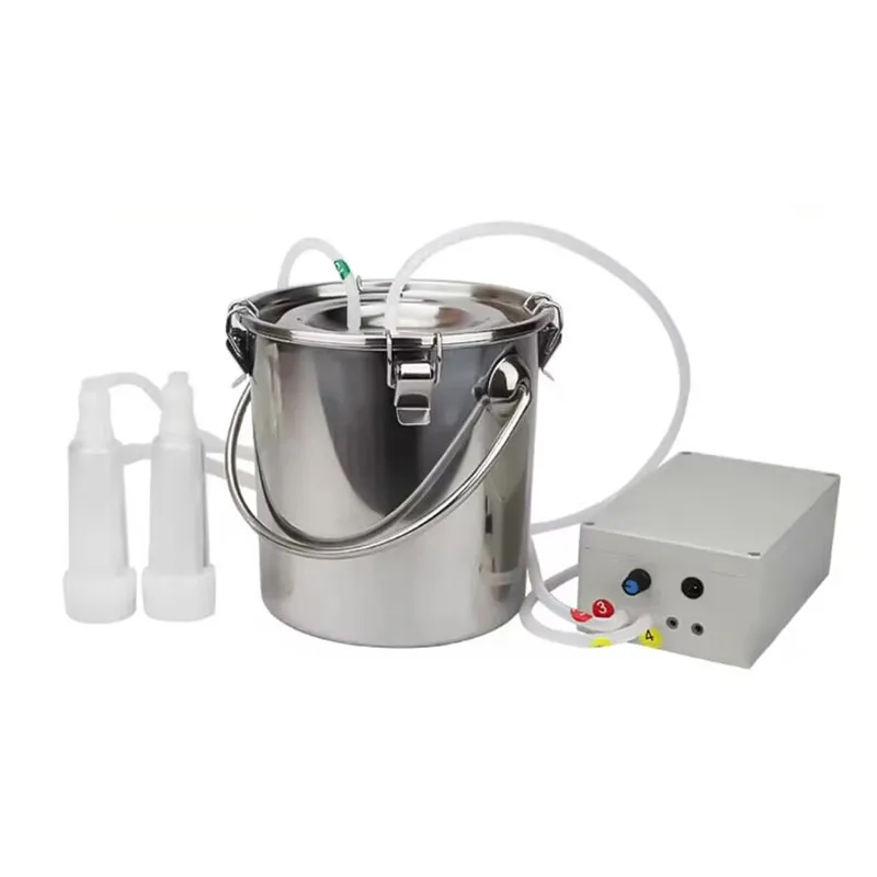 Máquina de Ordenha Elétrica de Cabra Máquina de Ordenha Pulsante 5l Equipamento de Ordenha de Bomba de Vácuo Pasto 220v