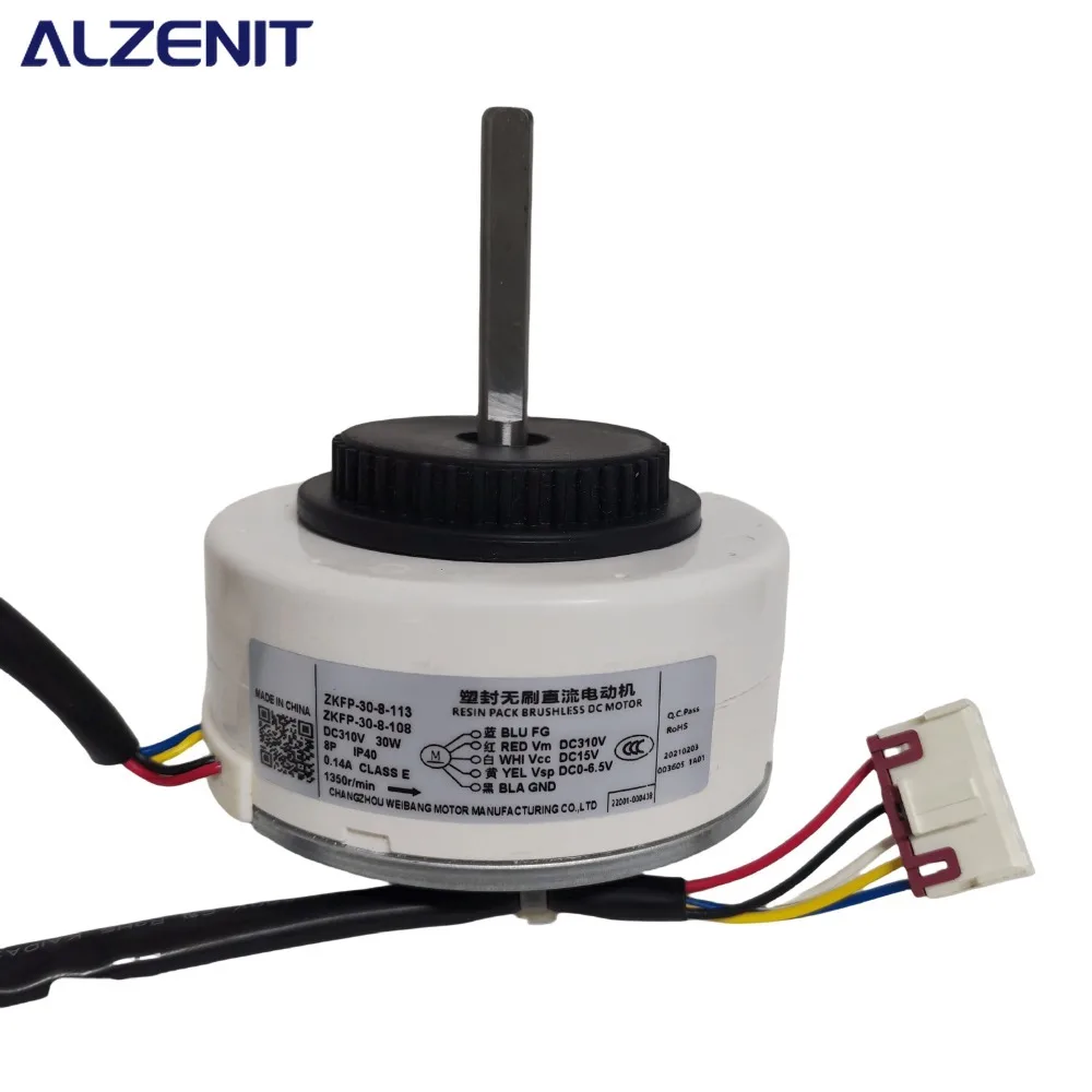 

New For AUX Air Conditioner Indoor Unit DC Fan Motor ZKFP-30-8-108 DC310 30W 1300r/min ZKFP-30-8-113 Conditioning Parts