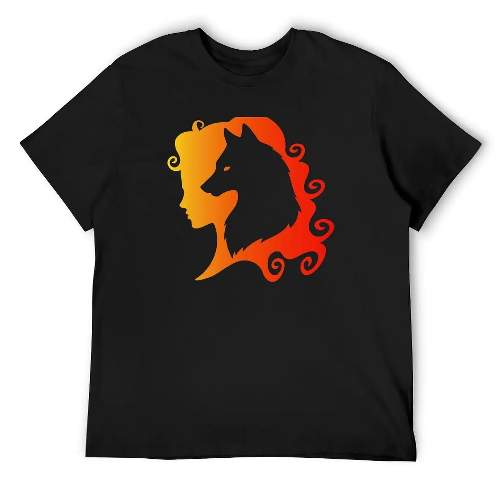 Fire Wolf Spirit Totem Animal Guide Cheeky Witch? T-Shirt cotton graphic tees man t shirt t shirt men