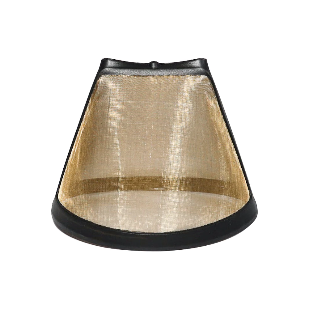 Classic Eco-Friendly 4-6 Cup Reusable Flat Coffee Filter Basket Bag Shape Design for Cuisinart Coffee Maker Brewer Tea Tools