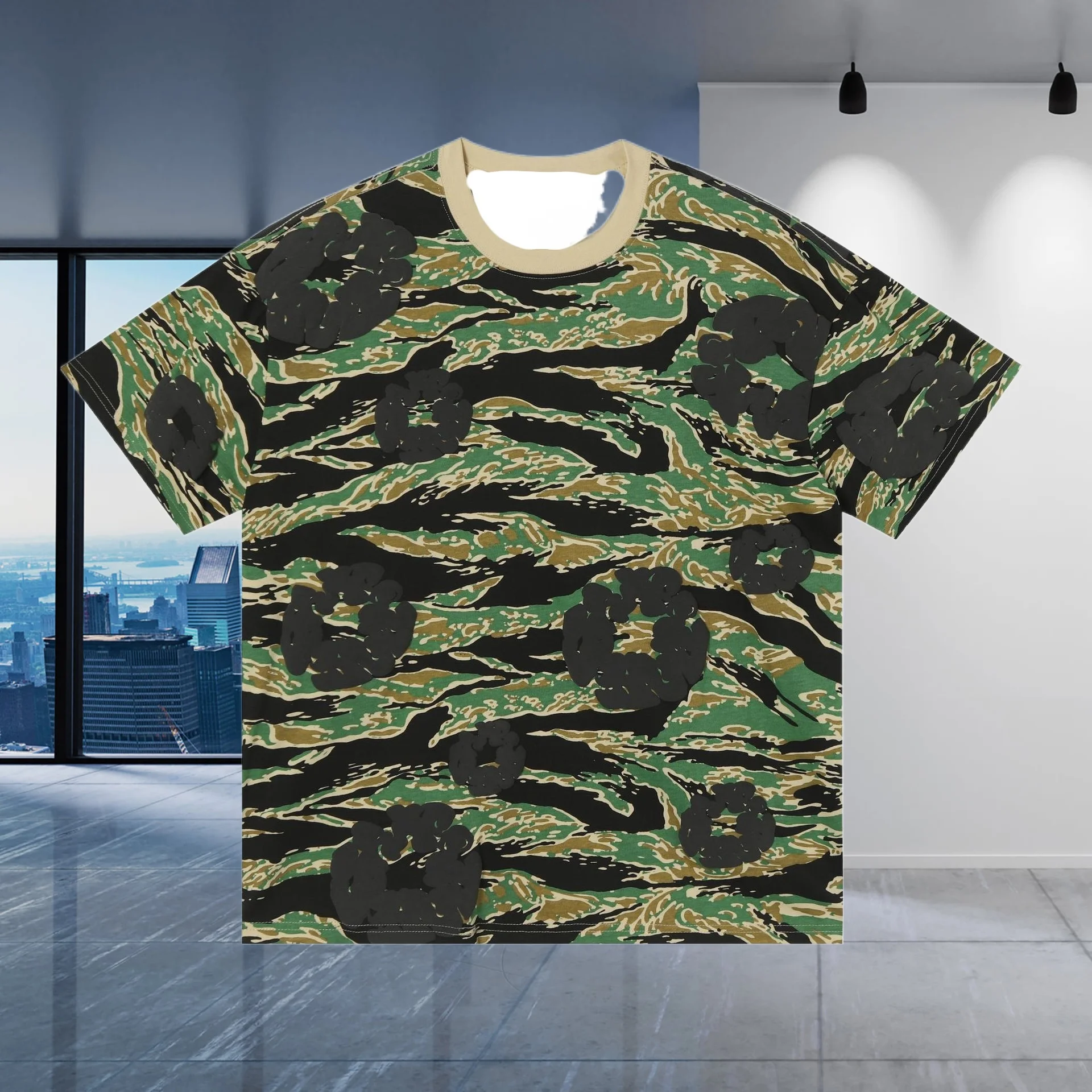 

2025/26 New Trend High Street Fashion Women's Daily Short Sleeve T-Shirt Men's Quick-Drying Breathable Skin-friendly