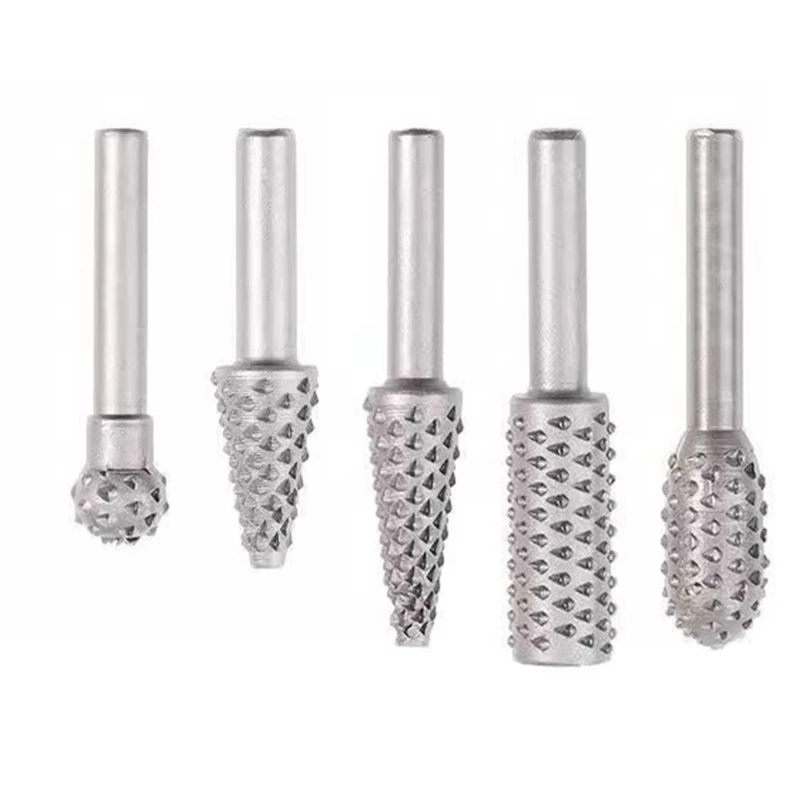 5 ชิ้นไม้หมาป่าฟัน โรตารีบดเครื่องมืออุปกรณ์เสริมชุด Drop ship