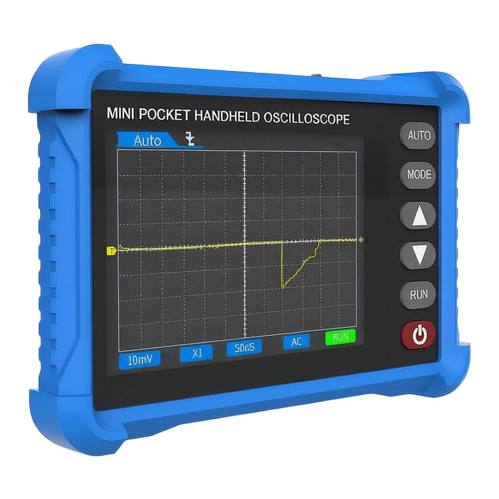 HP-250K/HP-500K Handheld Digital Oscilloscope 2.8in Protable Oscilloscope 2.5MS/s 250kHz/500kHz Bandwidth Electronic Repair Tool