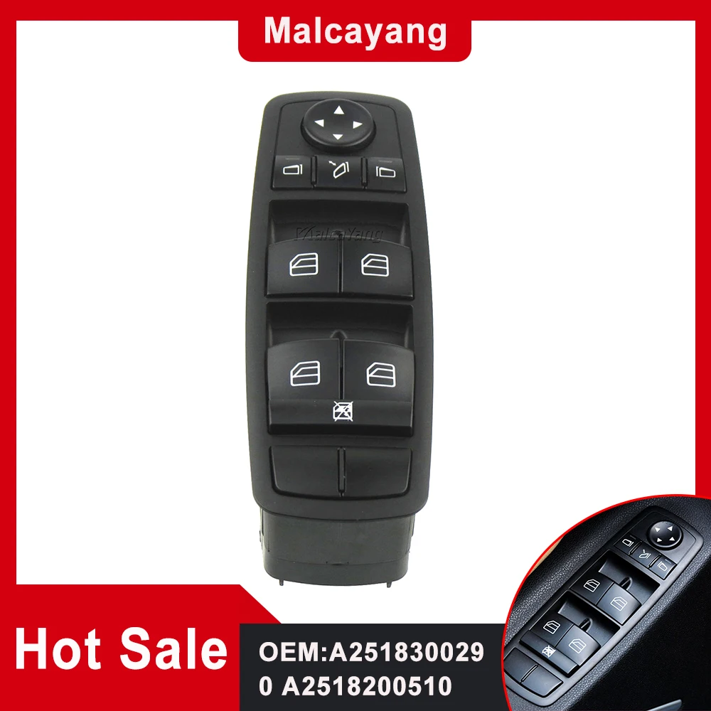 A2518300290 2518300290 For Mercedes Benz W164 GL320 GL350 GL450 ML320 ML350 2006 2007 2008 2009 2010 2011 Power Window Switch