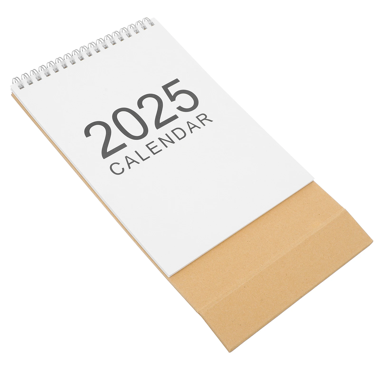 

Notebook Small Desk Calendar 2025 Table Mini Stand up Paper Desktop Flip Work for Cute