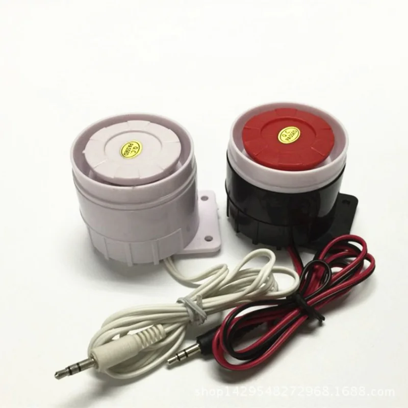 Bocina de alarma antirrobo piezoeléctrica con cable, 12v, 24V, 220V, alto Decibelio, sirena de policía, sirena de ataque aéreo, 402