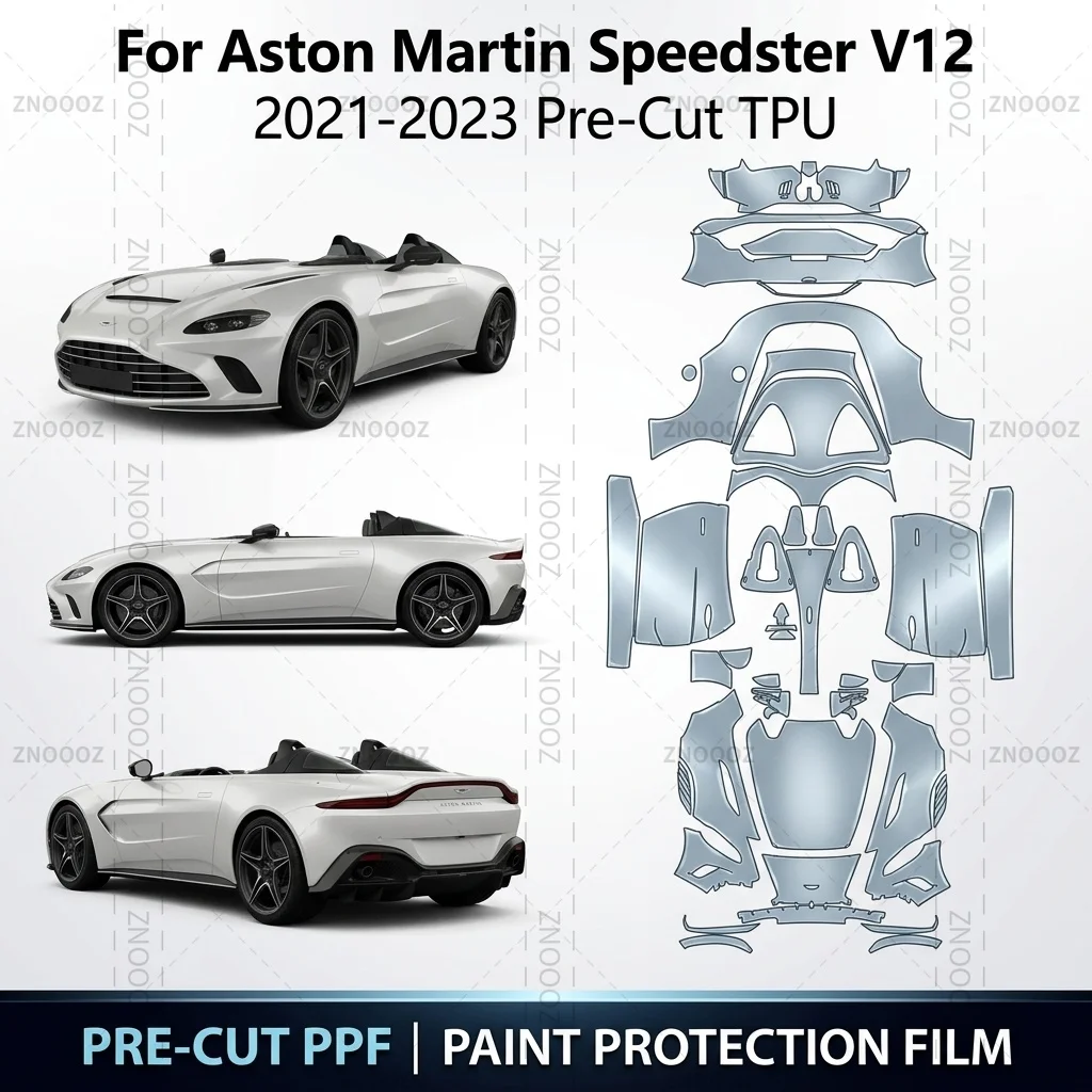 For Aston Martin Speedster V12 2021-2023 Pre-Cut TPU PPF Paint Protection Self Full Vehicle Glossy Clear Matte Black Hydrophobic