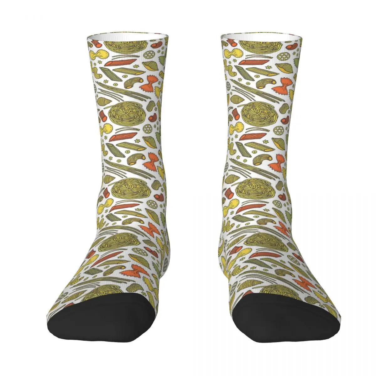 Pasta Pattern Men Women Socks Windproof Novelty Spring Summer Autumn Winter Stockings Gift