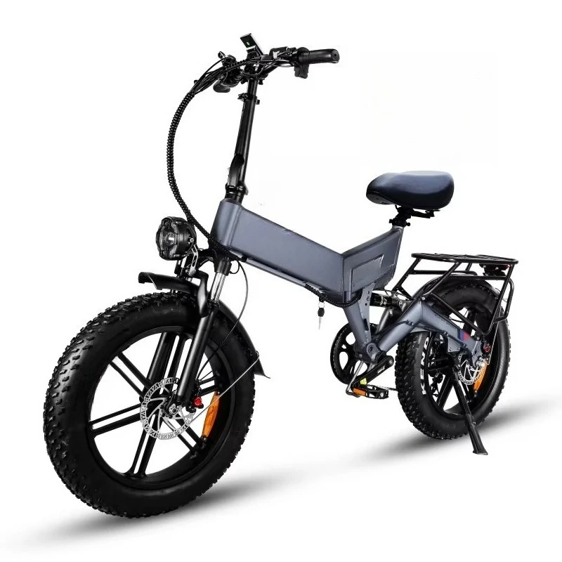 

X8 500W Electric Bike Full Suspension 48V Folding Mountain Fatbike Steel Disc Brake Adults