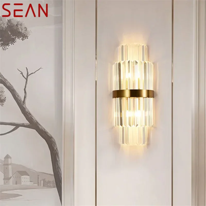 

SEAN Simple Wall Lamp Modern LED Indoor Crystal Light Sconces Fixtures Decorative For Home Bedroom