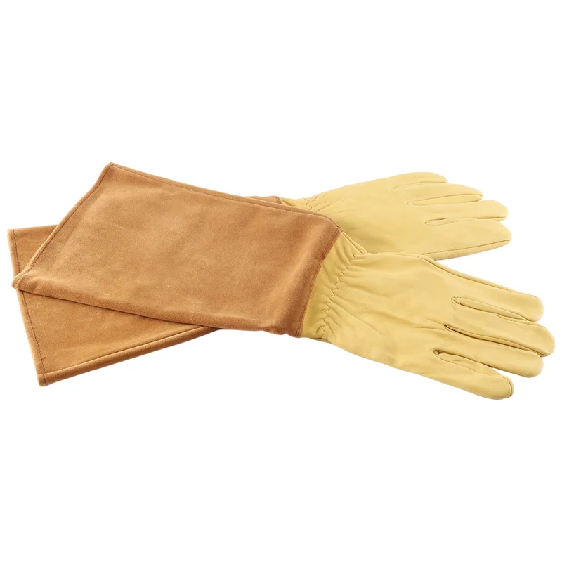 

【Limited Time Offer】Gardening Gloves For Women And Men Thron Proof Rose Pruning Cow Leather Gloves With Long Forearm Protection