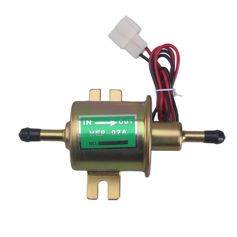 12V Universal Electric Inline Fuel Pump Low Pressure for Motorcycle ATV Scooter Generator