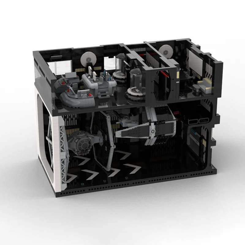 Moc อาคารอิฐ Galactic Empire Death Star Hangar & Command Room ชุดอาคารเทคโนโลยี Modular Block ของเล่นวันหยุดของขวัญ