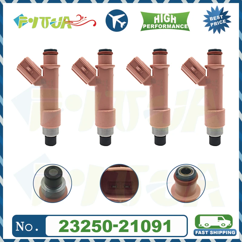 

4pcs Fuel injector For Toyota- Yaris/Vitz 2012-2015 1.5 Hybrid 23209-21091 23250-21091 2320921091 2325021091