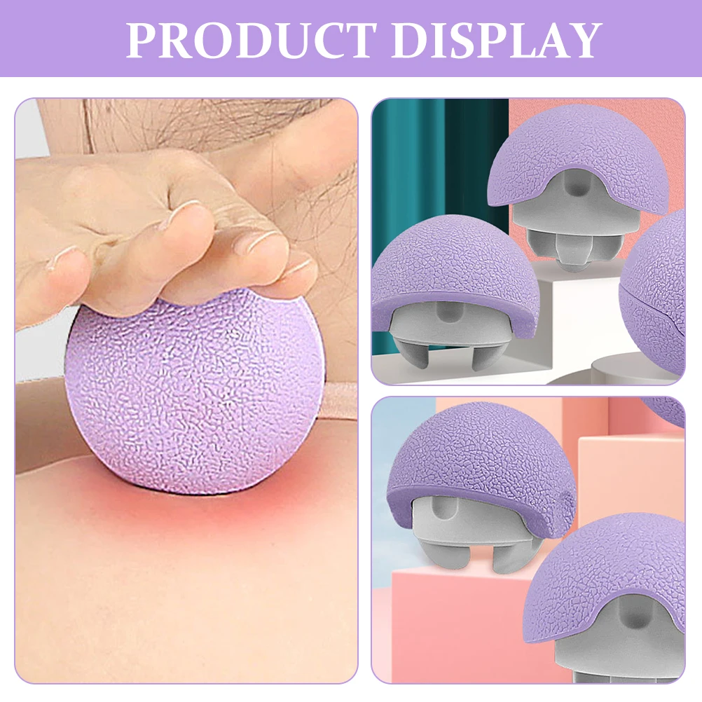 

Massage Ball for Back Neck Shoulder Leg Deep Tissue Muscle Relief Portable Handheld Massager Tool Ergonomic Design Non-Toxic