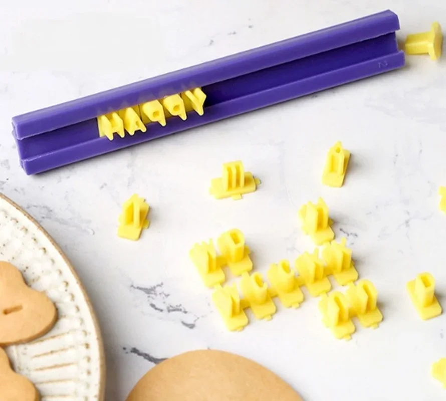 Ceramic Art Alphanumeric Imprint Stamp Polymer Clay Tool Embossing Tool Set Cutter Soft Candy Biscuit Pottery DIY Embossing Tool