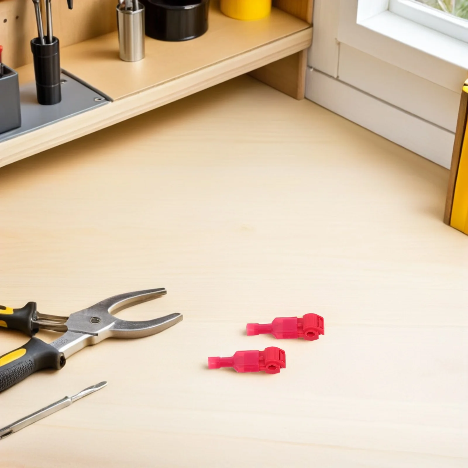 

Quick Connect Wire Connectors T-Tap Splice Crimp Terminals Cable Splicing Kit Insulated Spade T-Shaped For Home