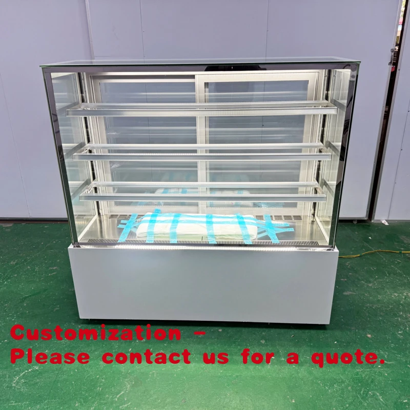 

Холодильная витрина Customized.RTK для кондитерских изделий, 4-уровневая, с плоским стеклом, легкоочищаемая, напольная, для демонстрации хлеба и тортов