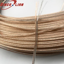 5 Meters 26AWG 2468 UL2468 PVC Tinned Bare Copper Cord Gold Silver ROHS  20 22 24AWG Audio Cable Speaker Cable Transparent line